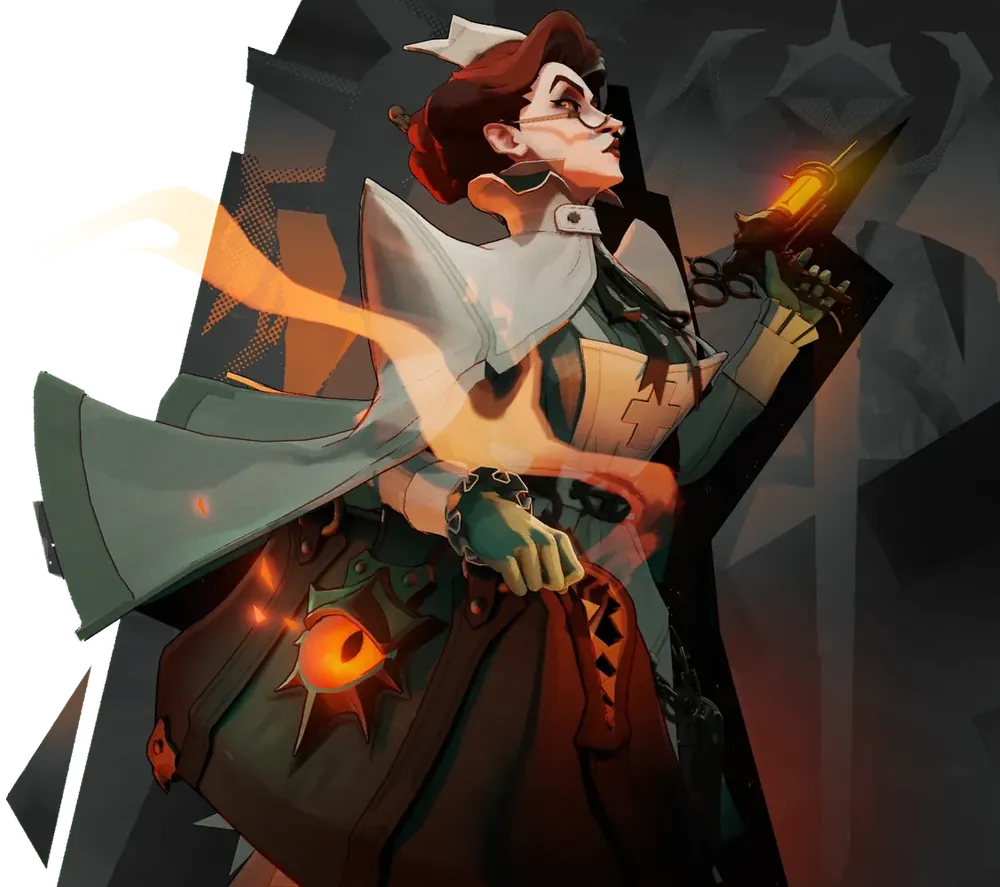 Nurse Harrow, a Deadlock hero